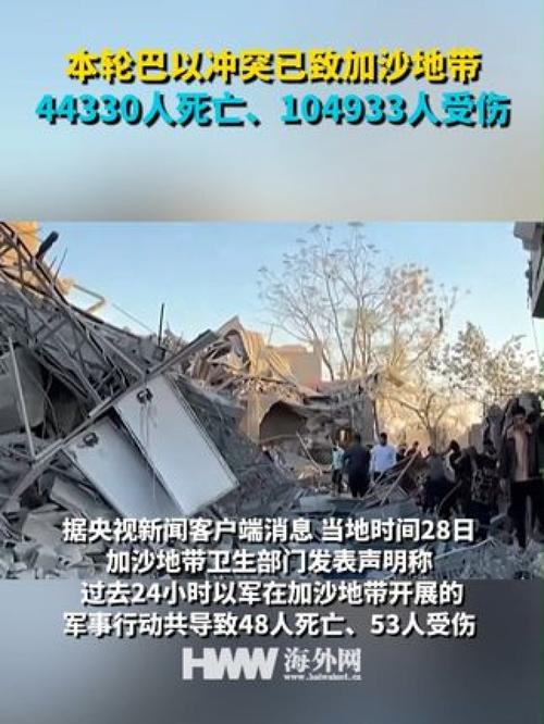 本轮巴以冲突已致加沙地带33686人死亡