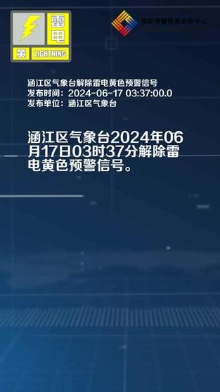福建省涵江区发布雷电黄色预警_3