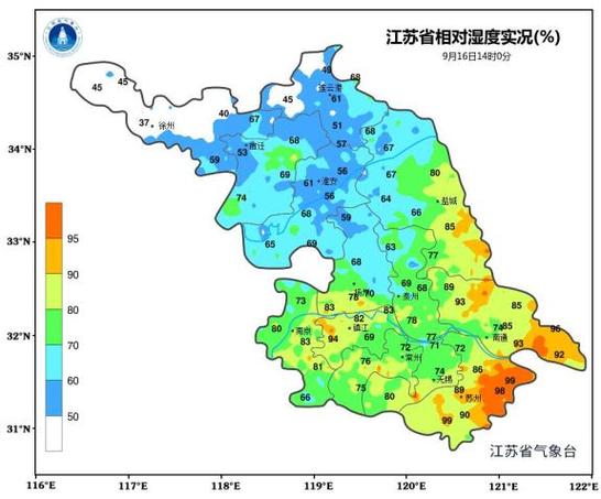 江苏省南京市发布大雾黄色预警