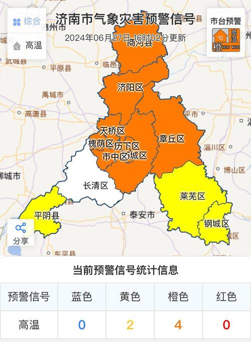 山东省邹城市发布高温橙色预警