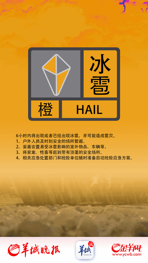 贵州省兴义市发布冰雹橙色预警