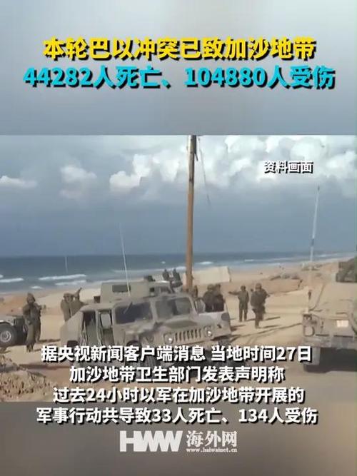 本轮巴以冲突已致加沙地带34568人死亡