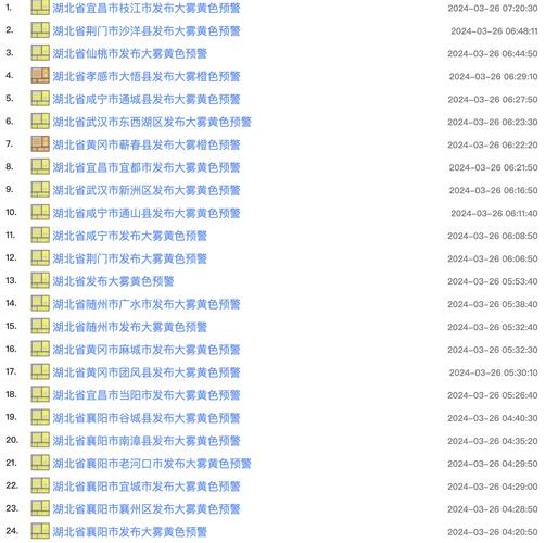 湖北省阳新县发布大雾黄色预警_2