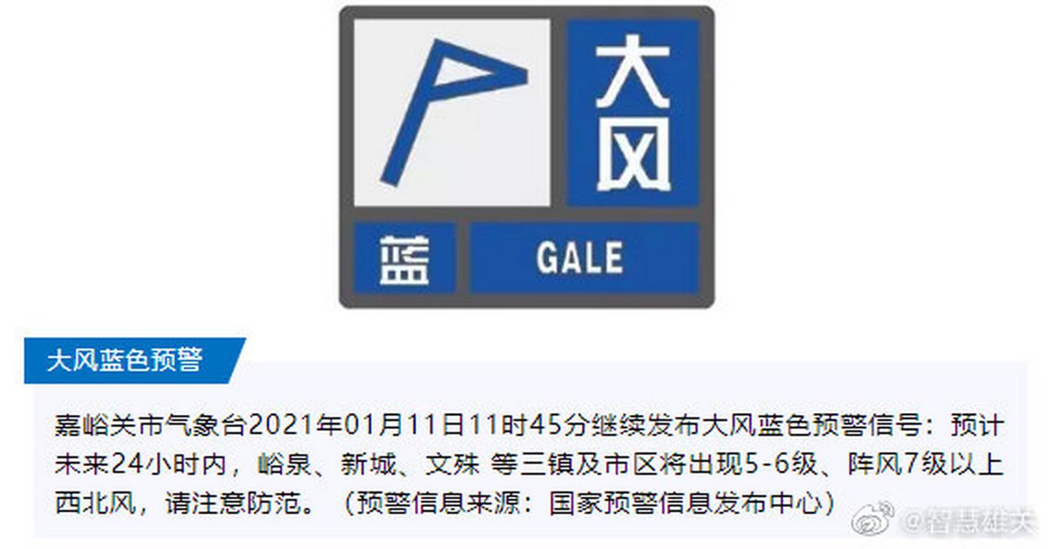 甘肃省庆城县发布大风蓝色预警_2