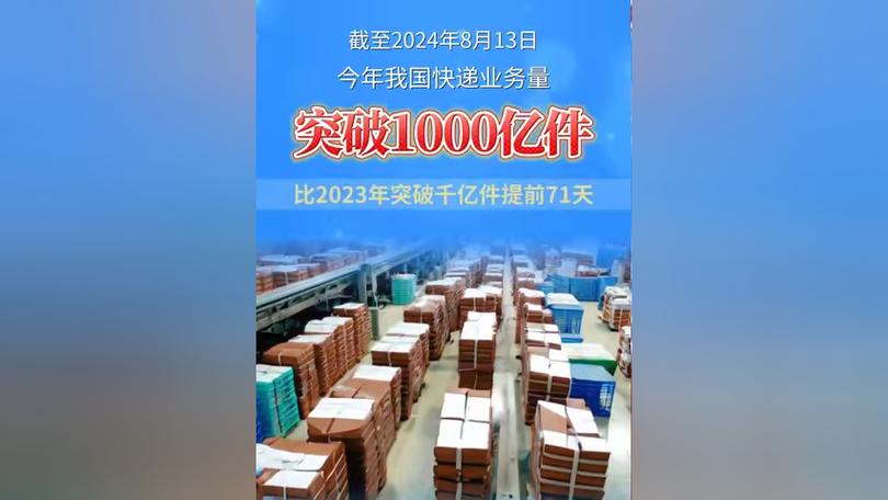 2024年全国快递业务量突破1000亿件