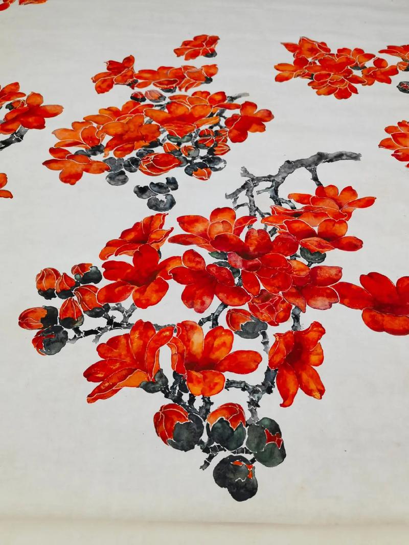 英雄花开英雄城·绘红棉