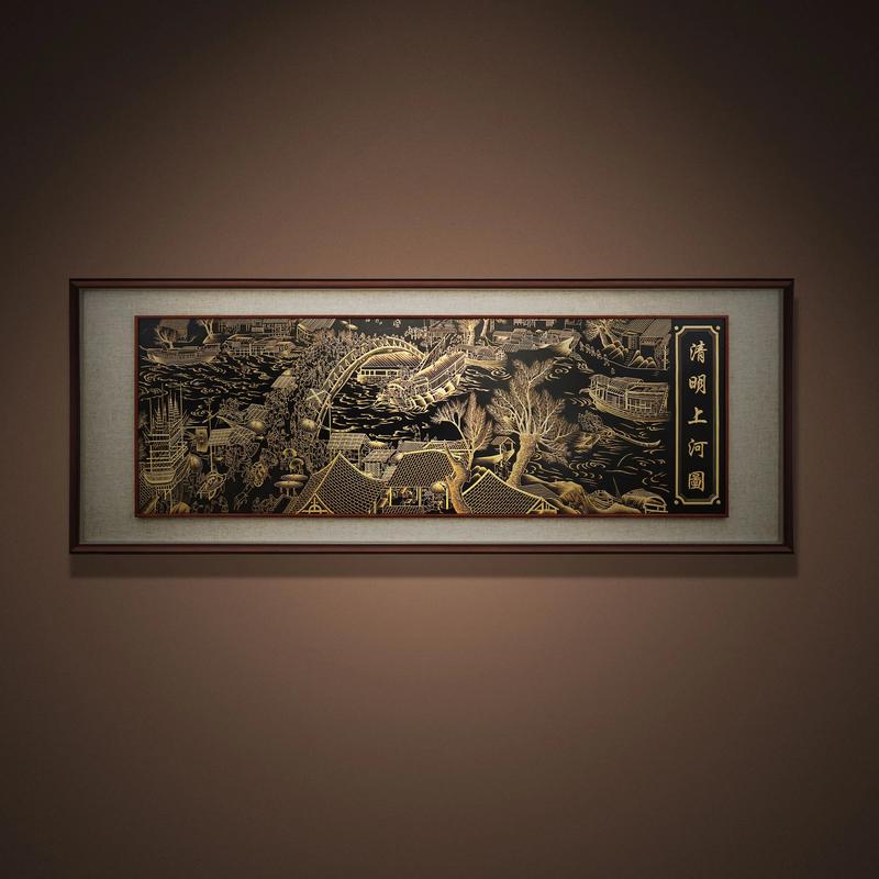 以錾作笔 镌铜入画(工匠绝活)
