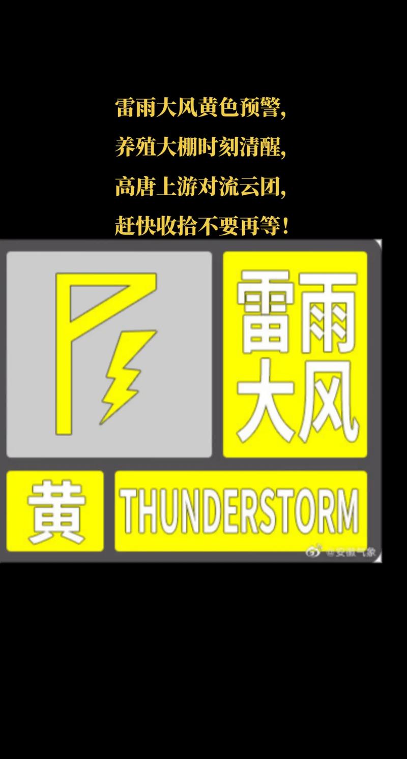 福建省华安县发布雷雨大风黄色预警_1