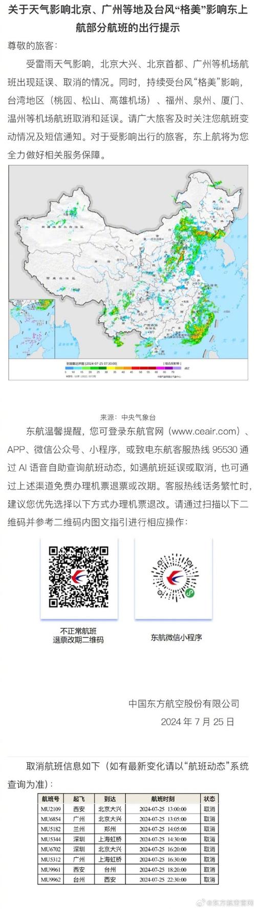 雷雨季航班取消延误增多 收到此类信息要警惕