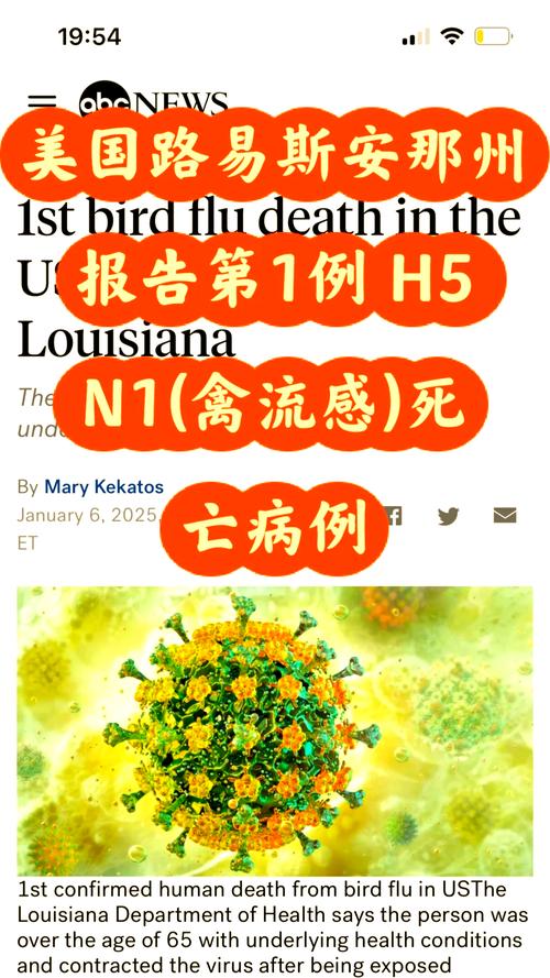 美疾控中心:全美已有66人确诊感染禽流感病毒