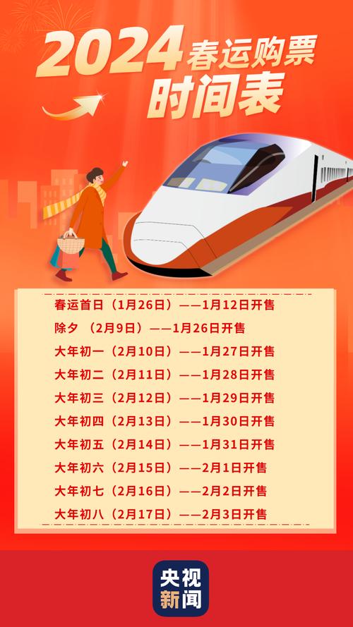 铁路春运购票日历来了 大家记得定好闹钟